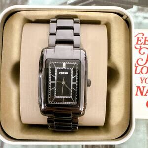 Fossil CE1032 Stainless Steel Analog Dial Quartz Wrist Watch Black